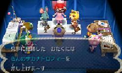 ３ＤＳのとびだせ！どうぶつの森の３Ｄ画像